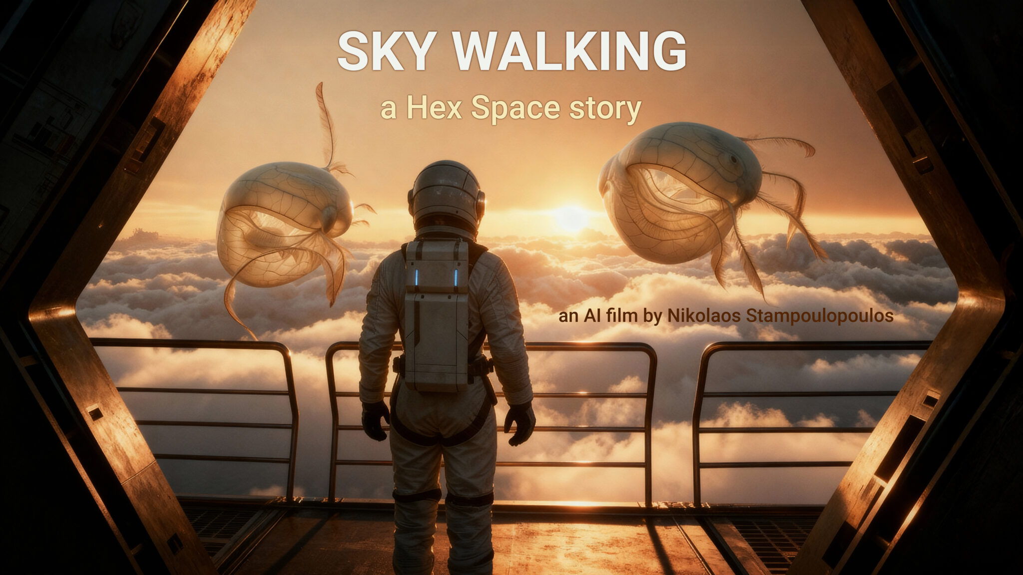 Sky Walking — L2R2 editorial poster